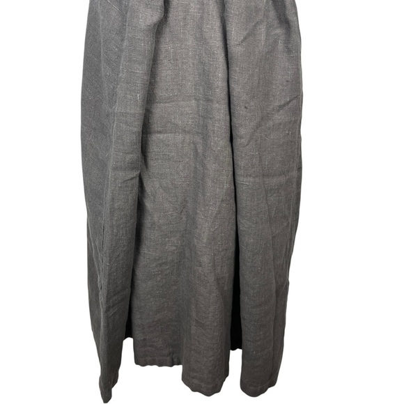 NWT Artemesia Apron Dress 100% Linen Apron Dress Granite Gray One Size Homestead - Picture 10 of 13